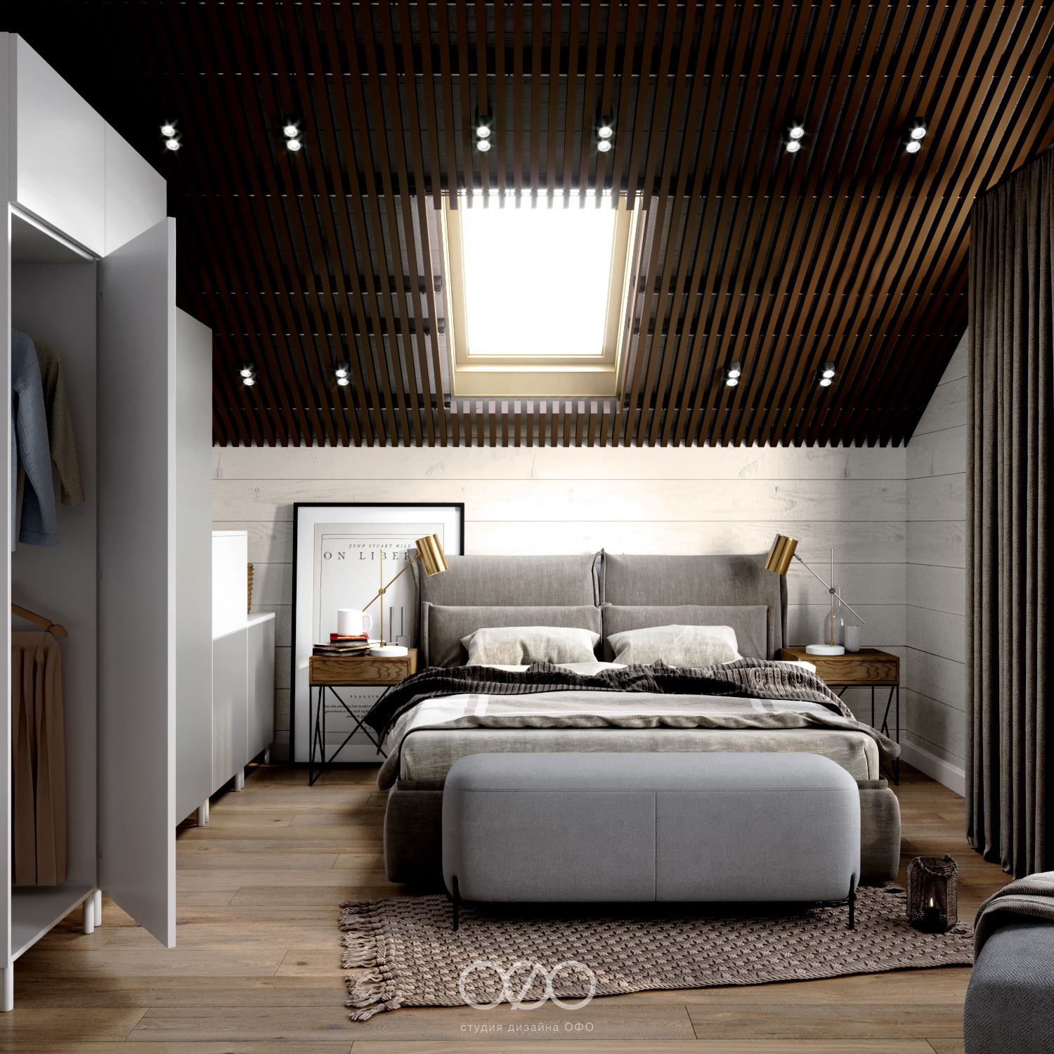 Дизайн большой спальни